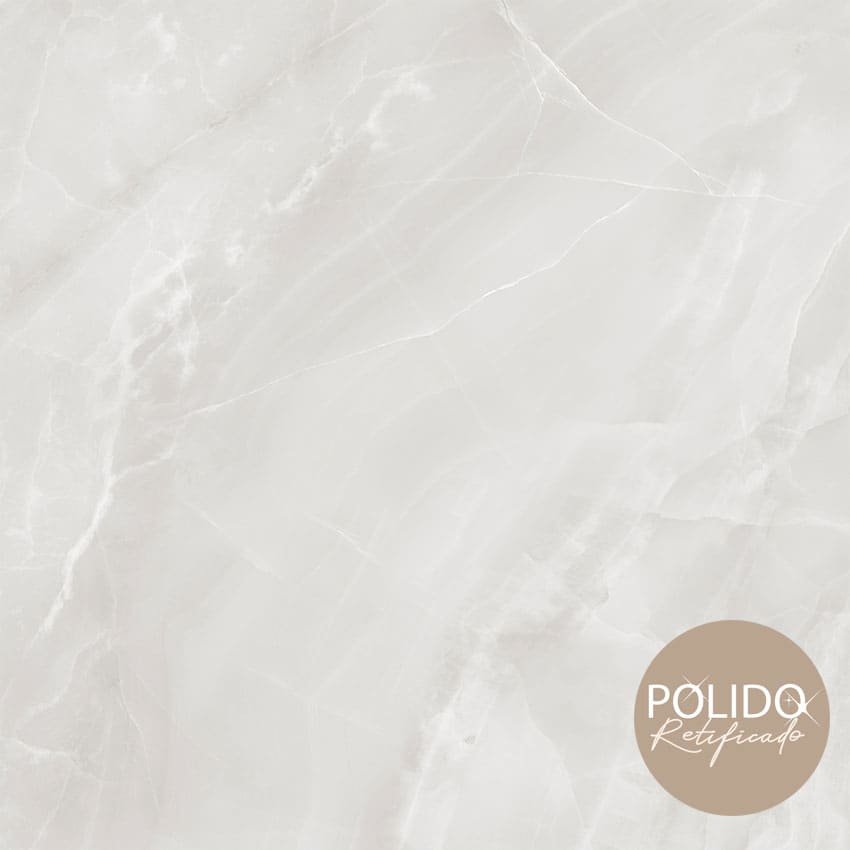 PISO SEMIGRES POLIDO RUBI CINZA 88X88 CERAMICA FORMIGRES - CX 2,32M²