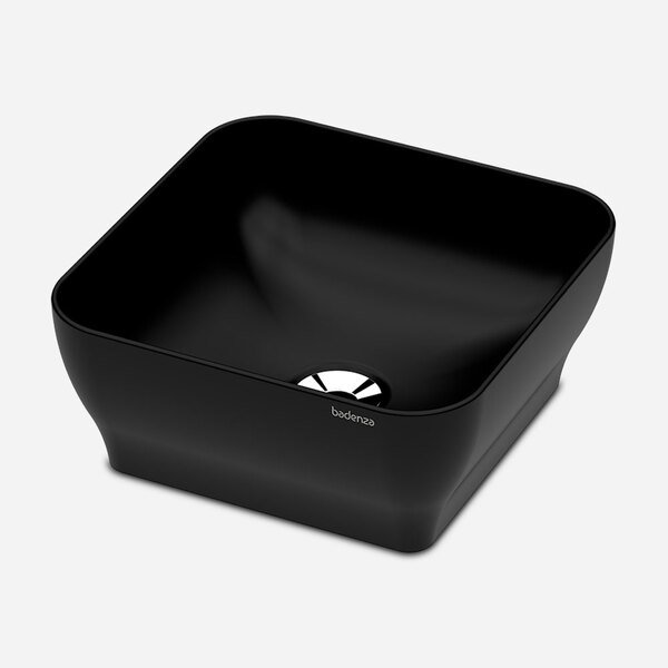 CUBA TASSA SQUARE ACETINADO PRETO 31X31 - BADENZA