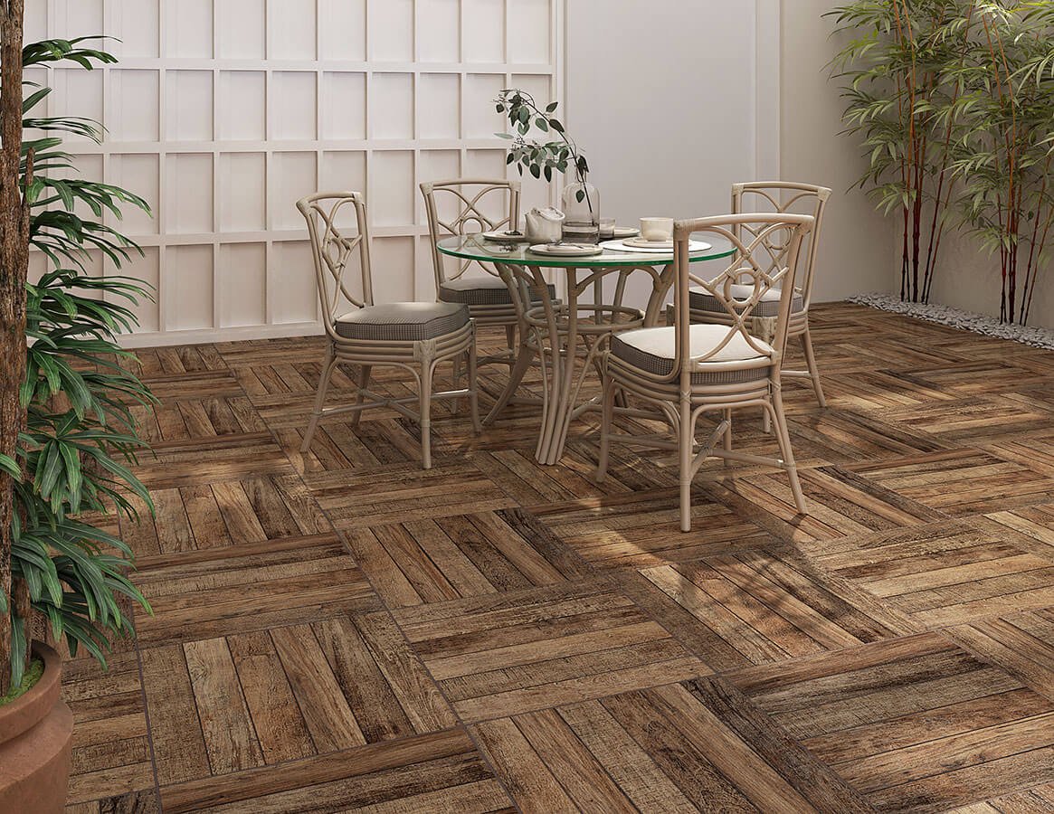 PISO ECOLOGIC MARRON HD 61X61 - CERAMICA FORMIGRES - CX 2,23 M² - Imagem 2