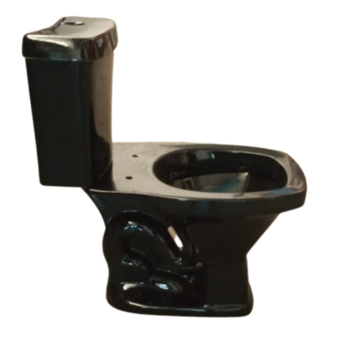 VASO SANITARIO C/ CAIXA ACOPLADA SANTA MARINA VALENTINA PRETO