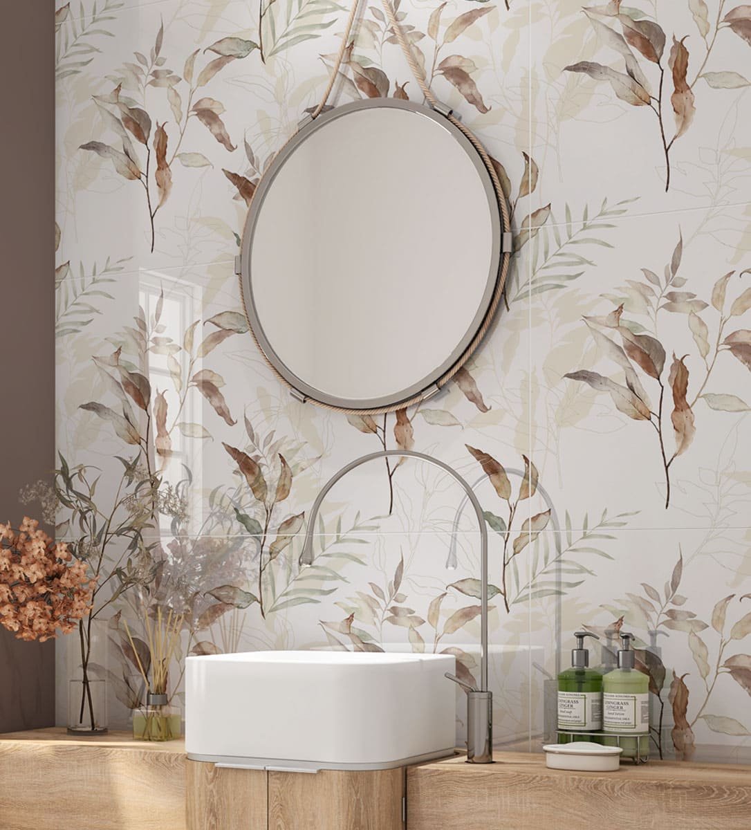 PISO SEMIGRES POLIDO 60X120 GRAN CAMELIA CERAMICA FORMIGRES - CX 2,16M² - Imagem 2