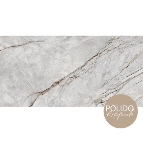 PISO SEMIGRES POLIDO 60X120 GRAN SANTORINI CERAMICA FORMIGRES - CX 2,16 M²