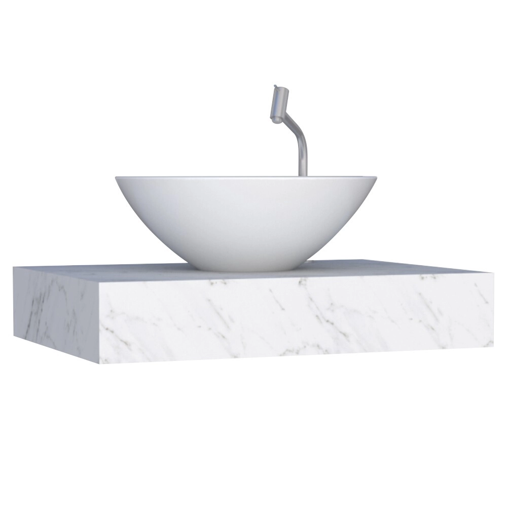 BANCADA PORCELANATO PERI 60 BRANCO CALACATA - COZIMAX