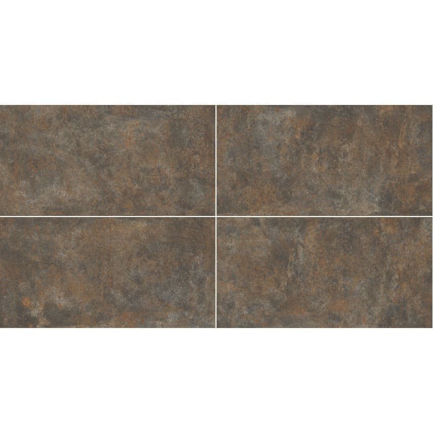 PISO SEMIGRES MATE 60X120 GRAN CORTEN RUST CERAMICA FORMIGRES - CX 2,16 M² - Imagem 3