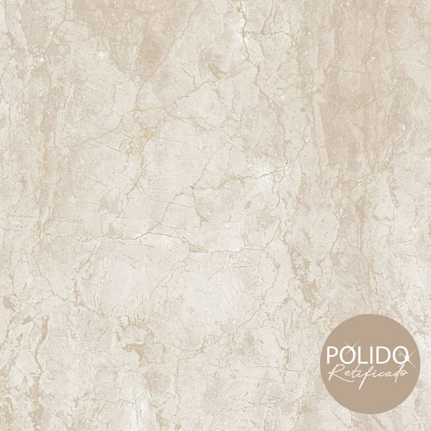 PISO SEMIGRES POLIDO 66X66 KEMA CERAMICA FORMIGRES - CX 2,18 M²