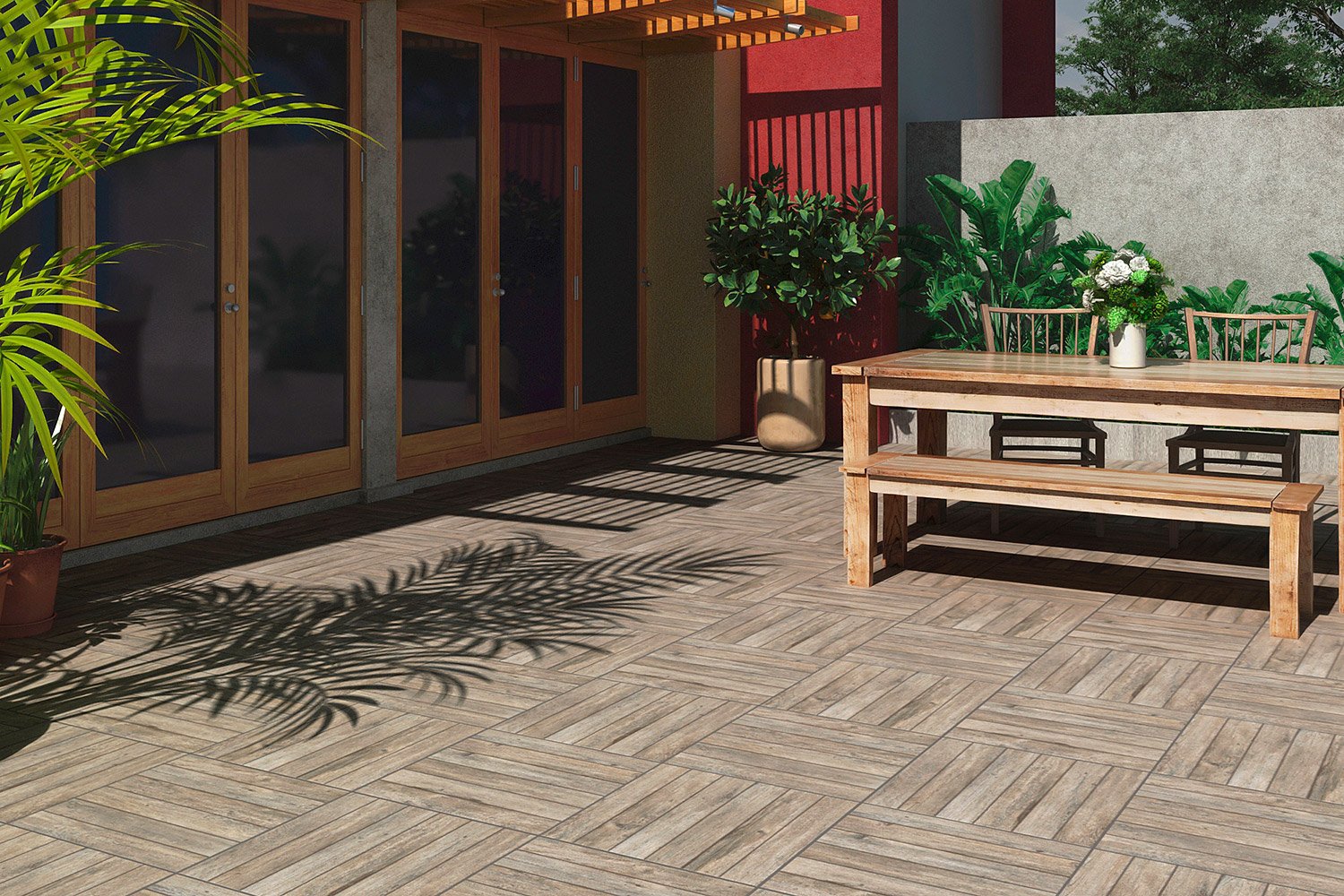 PISO ACETINADO 50X50 WOOD CERAMICA FORMIGRES - CX 2,50 M² - Imagem 2