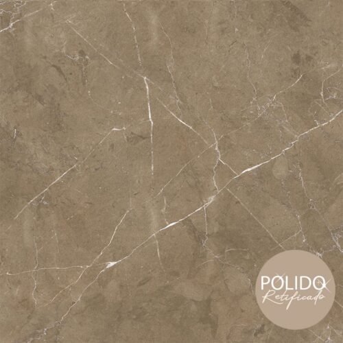 PISO SEMIGRES POLIDO 88X88 SOBERANO BROWN  CERAMICA FORMIGRES - CX 2,32 M²