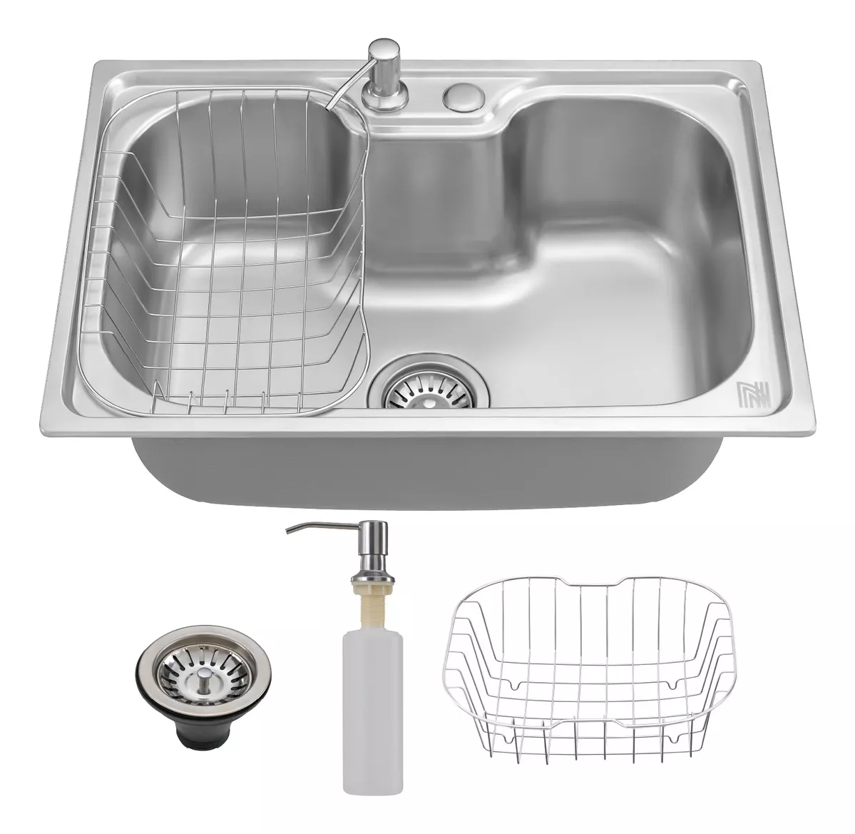 CUBA AÇO INOX ESCOVADO 201 62X43