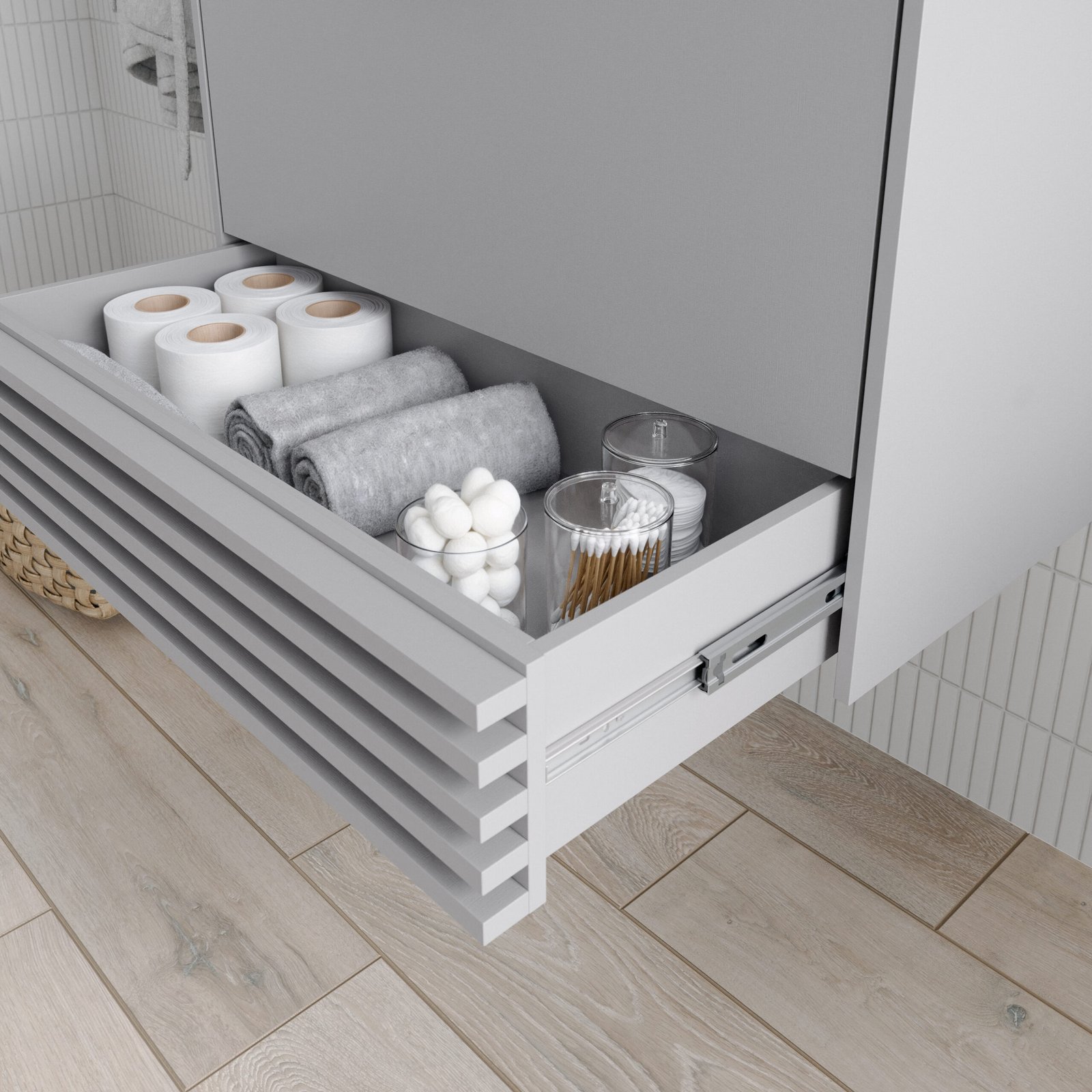 KIT ARMÁRIO C/ ESPELHEIRA PARATY PLATINA MGM MOVEIS - CONJUNTO ARMARIO + ESPELHEIRA + PIA - Imagem 3