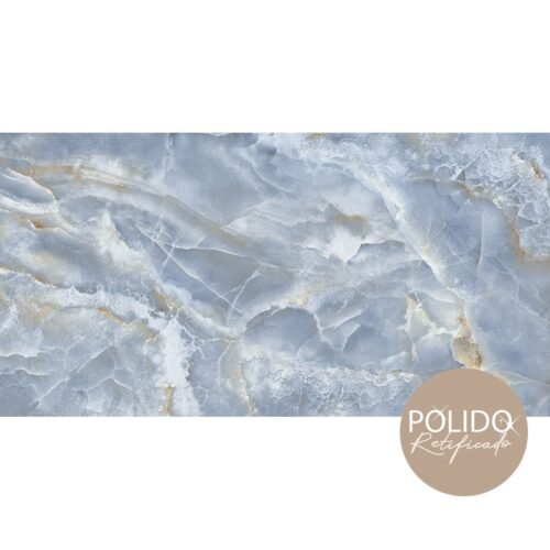PISO SEMIGRES POLIDO 60X120 GRAN CRISTALO BLUE  CERAMICA FORMIGRES – CX 2,16M²
