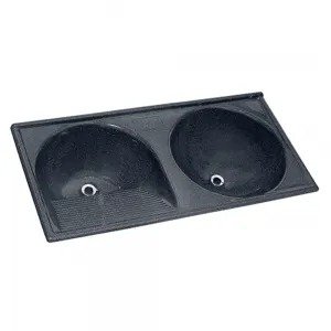 TANQUE PRETO ABSOLUTO MARMOFIBRA DUPLO 120X60 - DECORALITA