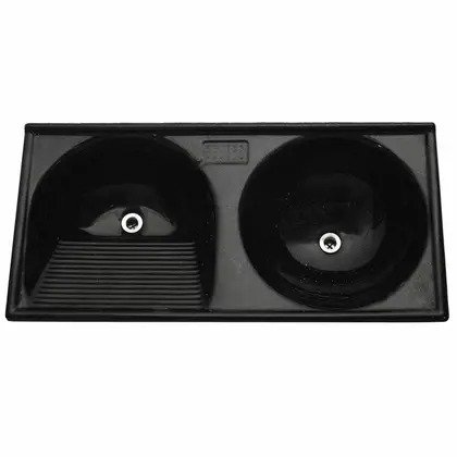 TANQUE PRETO ABSOLUTO MARMOFIBRA DUPLO 112X53 - DECORALITA
