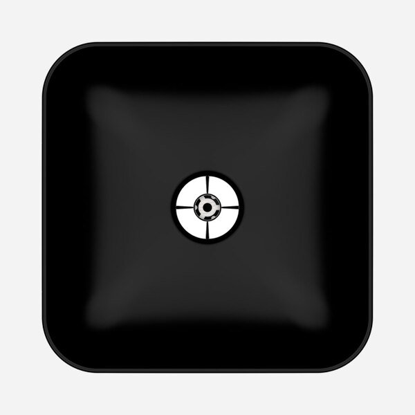 cuba tassa square acetinado preto 31x31 badenza