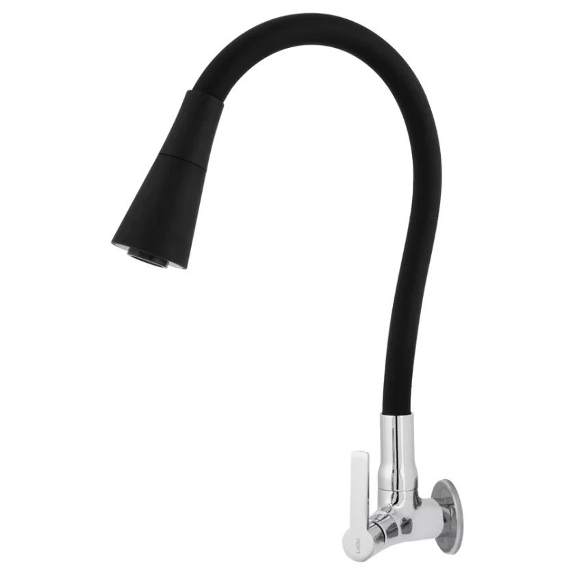 TORNEIRA PAREDE PRISMA DUO BLACK - CÓD 1775 - METAIS LEÃO