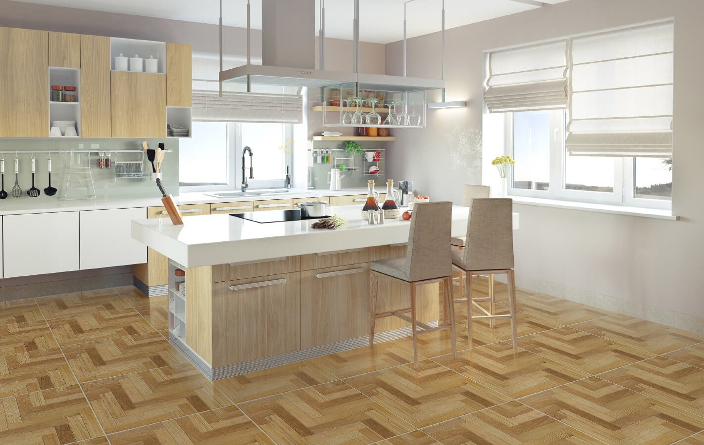 PISO COLUMBIA BEGE HD 50X50 - CERAMICA FORMIGRES - CX 2,5 M² - Imagem 2