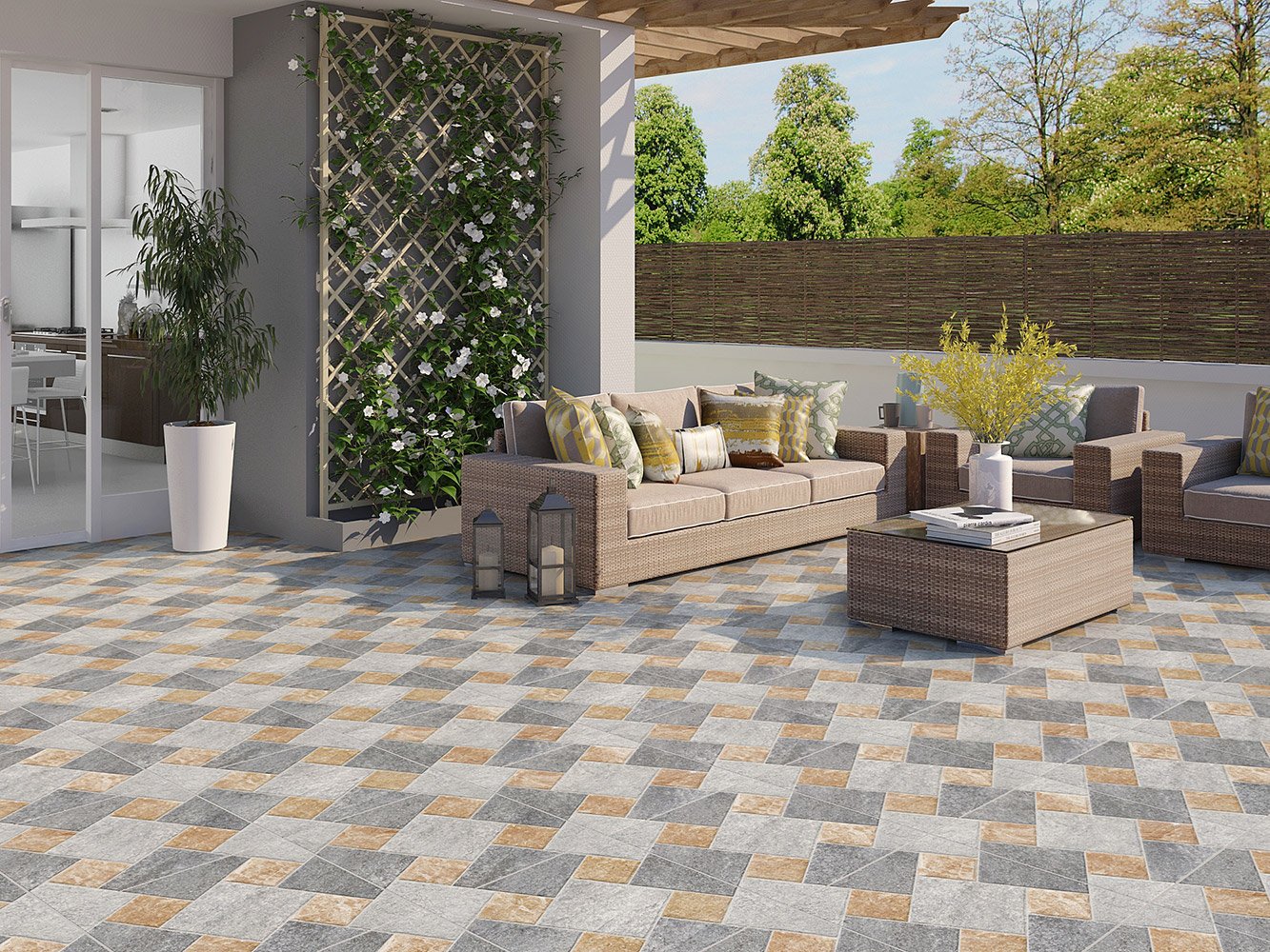 PISO MURANO HD 50X50 - CERAMICA FORMIGRES - CX 2,5 M² - Imagem 2