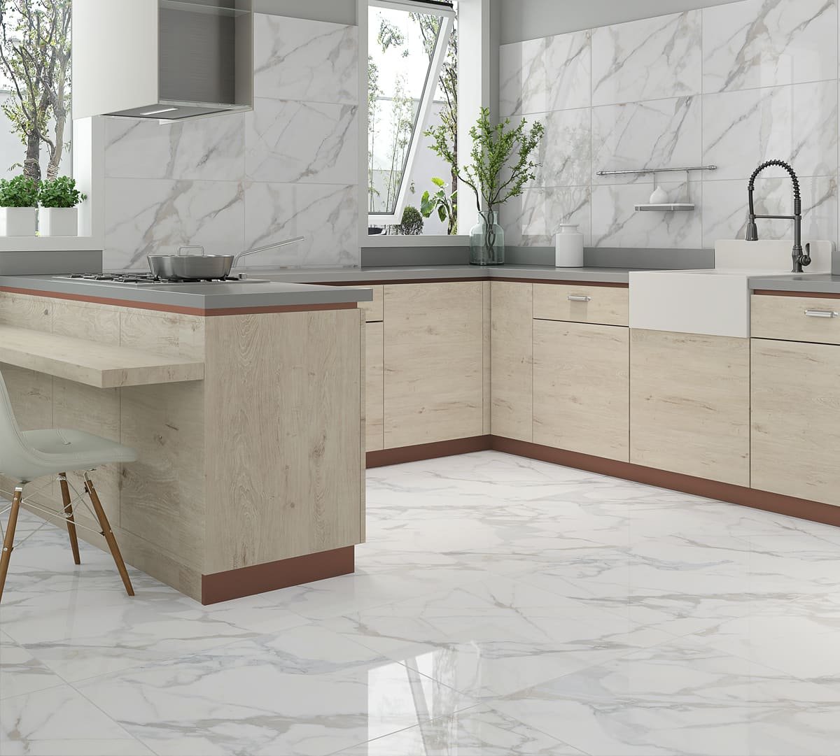 PISO SEMIGRES BRILHANTE 60X60 FINALLE CERAMICA FORMIGRES - CX 2,15 M² - Imagem 2