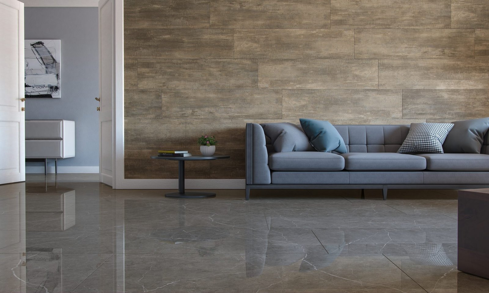 PORCELANATO POLIDO GRAN MARMI GRAFITE LUX 62×121 – EMBRAMACO CX 2,26 - Imagem 2