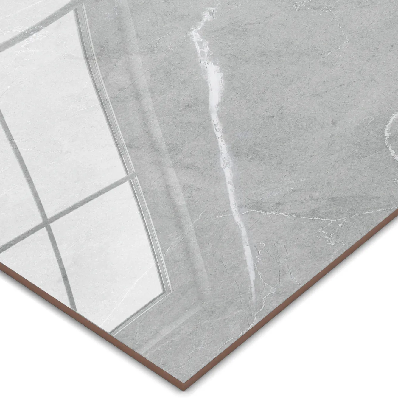 PISO SEMIGRES POLIDO 81X81 SELENE GREY CERAMICA FORMIGRES – CX 1,97 M² - Imagem 3